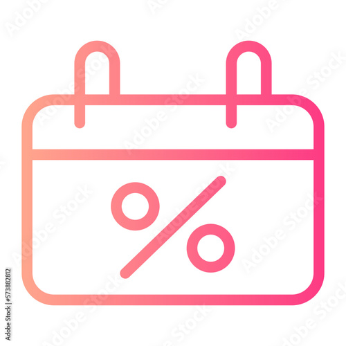calendar gradient icon