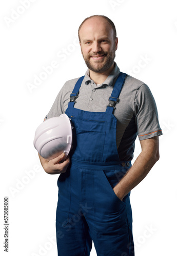 Принти на полотні Confident repairman posing and smiling at camera