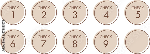 CHECK　数字のアイコン（ラベル）