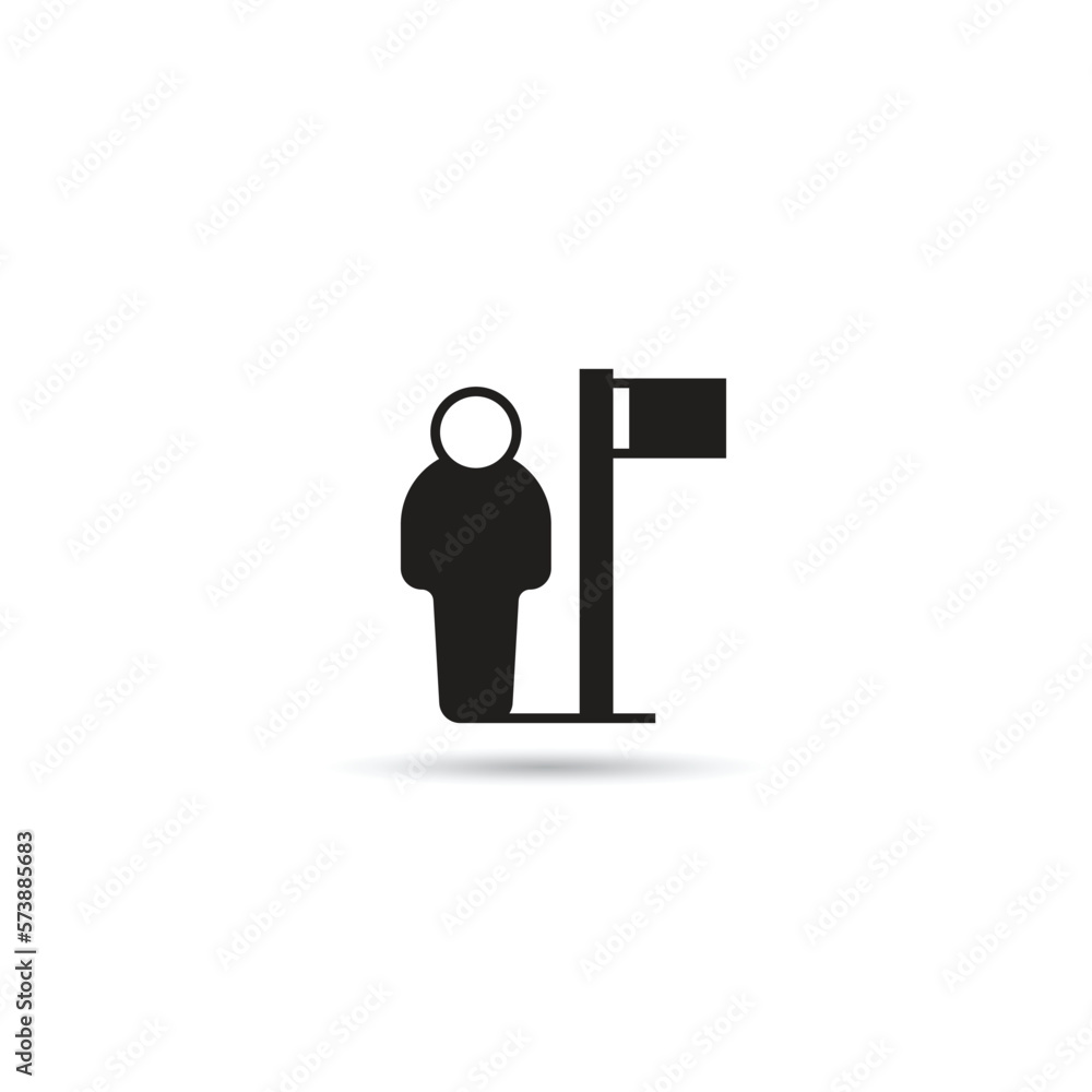 leader icon on white background vector illustration leader icon on white background vector illustration