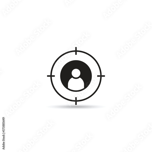 headhunter icon on white background vector illustration