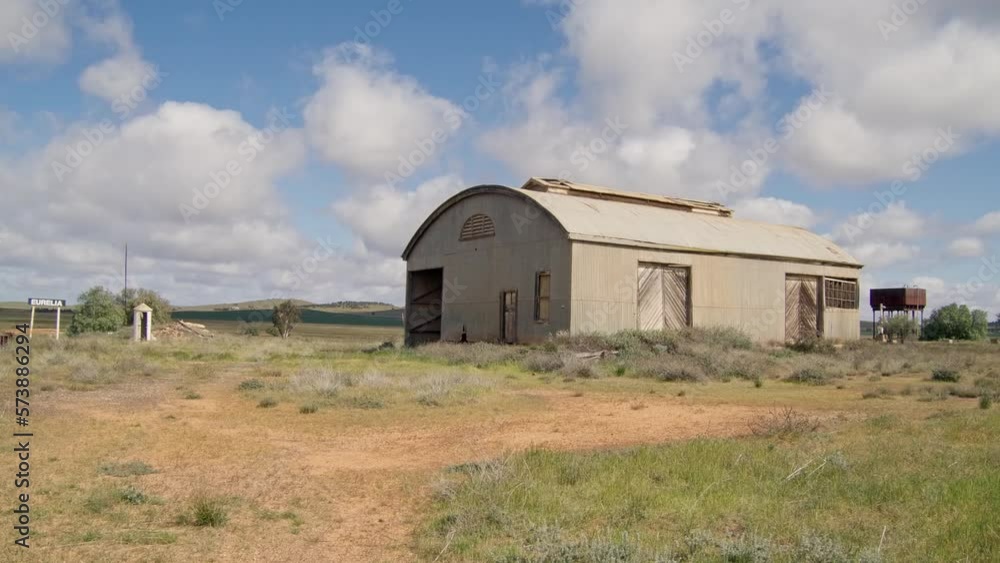 Flinders Rangers Eurelia Train Station Old Railway Shed Water Tower 001