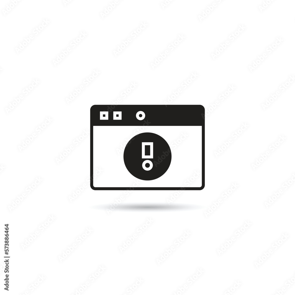 web error icon on white background vector illustration web error icon on white background vector illustration