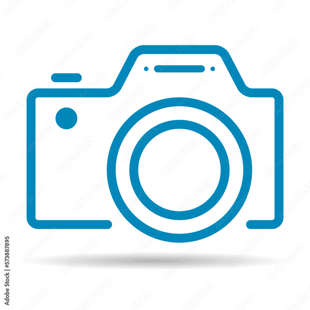 Camera flat web shadow icon, photography digital design, retro equipment symbol vector illustration Camera flat web shadow icon, photography digital design, retro equipment symbol vector illustration
