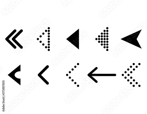 Set of Swipe up internet button, online web design arrow move icon, vector illustration