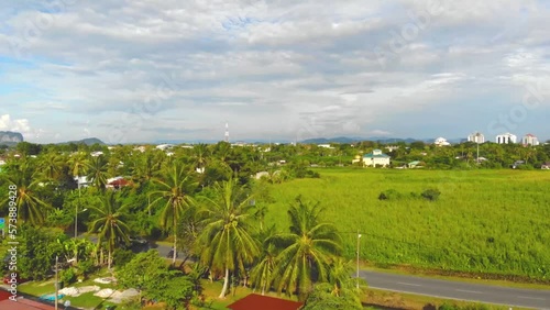 Amazing aerial view of Perlis Kangar greenery in Malaysia  photo