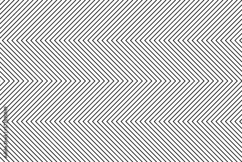 Black zigzag chevron lines pattern on white background vector. Wall and floor ceramic tiles seamless pattern.