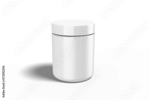 High Angle View of Supplement Bottle
