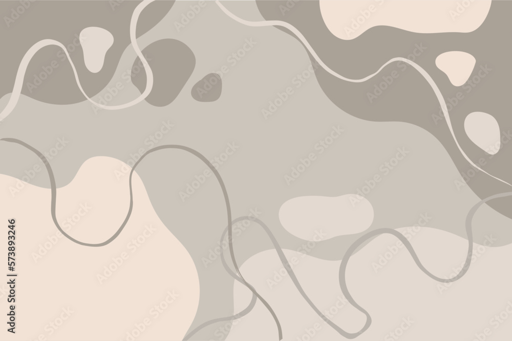 Hand Drawn Minimal Abstract Shapes Contemporary Pattern. Hand Drawn Minimal Abstract Shapes Contemporary Pattern.