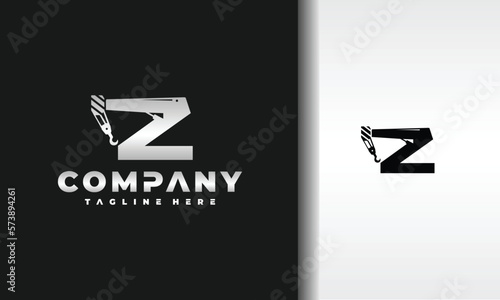 letter Z crane service logo