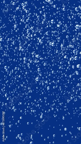 Wallpaper Mural Small bubbles rising in blue liquid or drink. Abstract CG bubble animation background. Seamless loopable vertical background. Torontodigital.ca