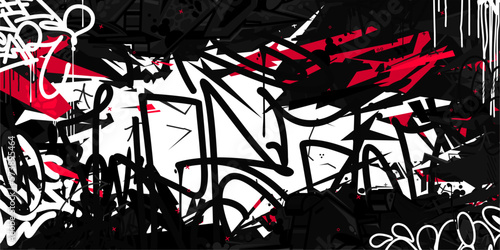 Abstract Flat Urban Street Art Graffiti Style Vector Illustration Template Background Art