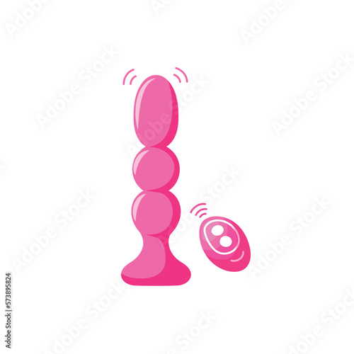 Electronic device for woman pleasure. Vibrator with remote controller. Vibro massage