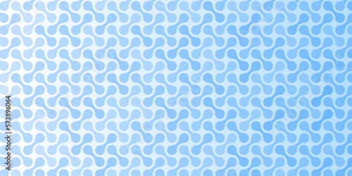 Blue and white metaballs pattern vector background. Simple metaball shapes wallpaper.
