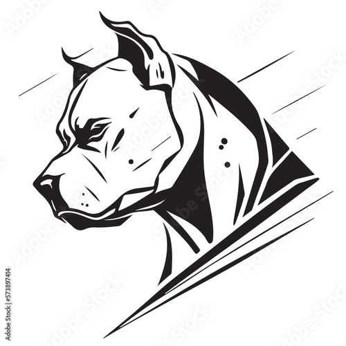 Billede på lærred Dog logo icon illustration design vector template