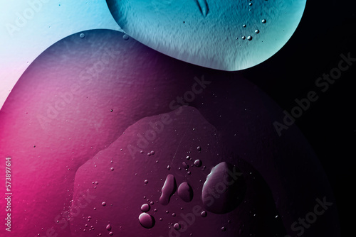 colorful dark abstract liqu...
