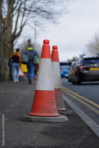 Road cones - road works