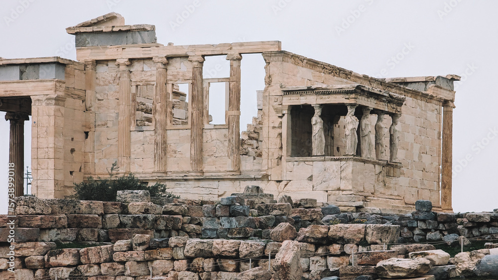 Acropolis Close Up View In Athens