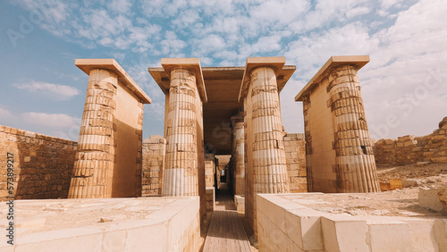 Saqqara Pyramid Complex In Egypt