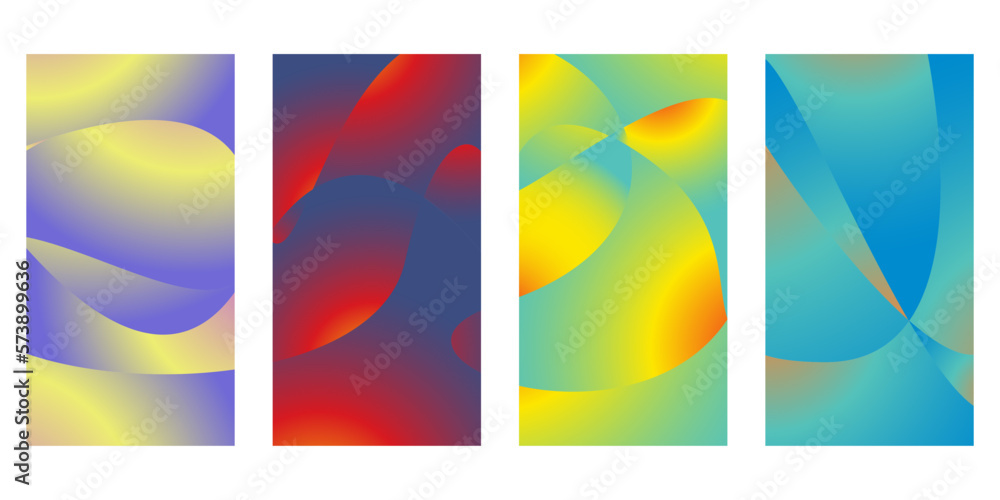 Abstract background gradient poster vibrant