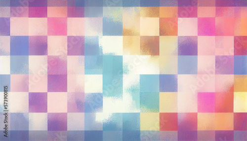 abstract rainbow checkered pattern- background