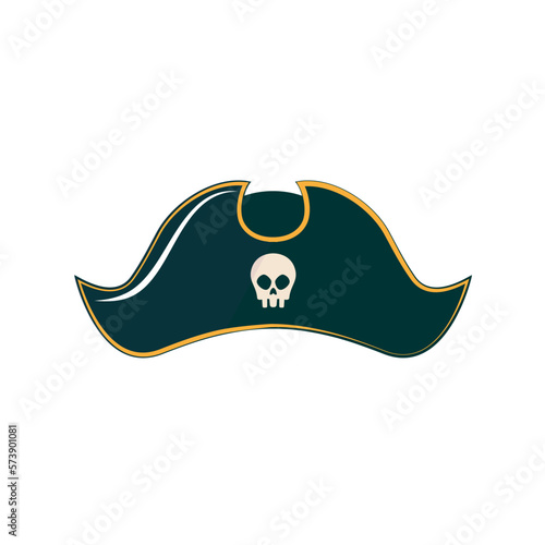 Obraz na płótnie pirate hat with skull and bones vector illustration isolated on white background w salonie
