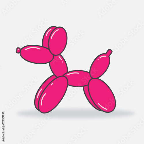 ballon dog vector ilustration