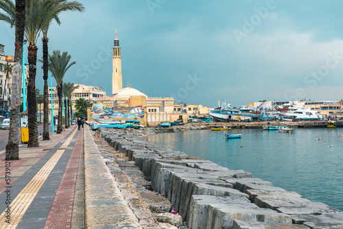 Foto Corniche of Alexandria, the seconds largest city in Egypt