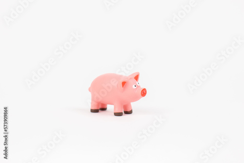 figurine pig children s toy on a white background