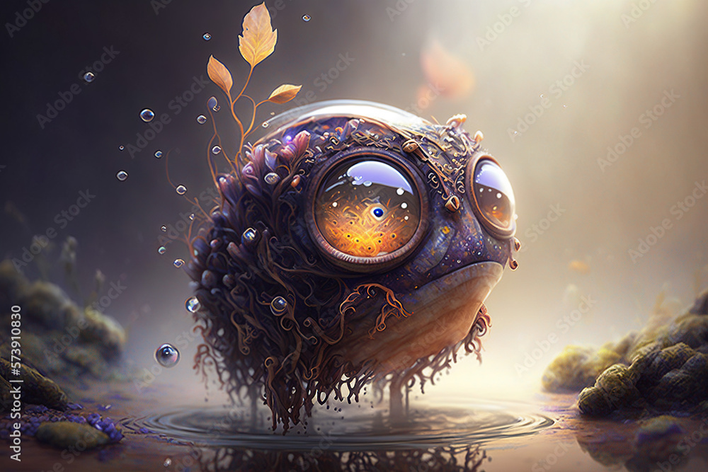 Obraz premium cute fantasy creature, Generative AI