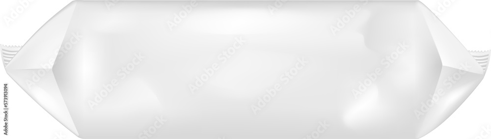 White package for snacks, food, chips, cheese and spices White package for snacks, food, chips, cheese and spices