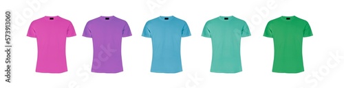 Color t shirt collection. Product isolated on white or transparent background.  Precision cut and flawless finish make it easy to incorporate the image into your projects