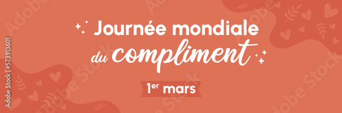 Journée mondiale du compliment - 1er Mars - Bannière photo