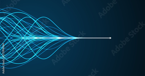 Abstract arrow direction. Technology background
