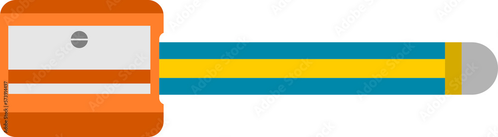 Orange sharpener pencil school supplies icon PNG Orange sharpener pencil school supplies icon PNG