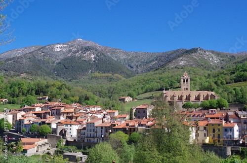 village de Montagne de Prats de Mollo dans le Vallespir dans les Pyrénées Orientales en France photo