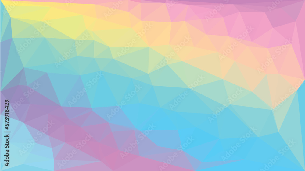 Fototapeta premium Multicolor geometric triangular low poly, origami style illustration , graphic background. Vector polygonal design for your business.