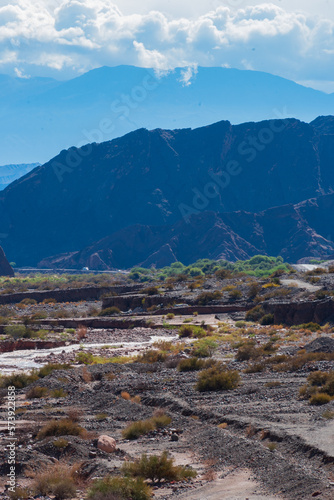 Montaña de colores en la ruta de los seismiles, Fiambala, Catamarca, Argentina photo