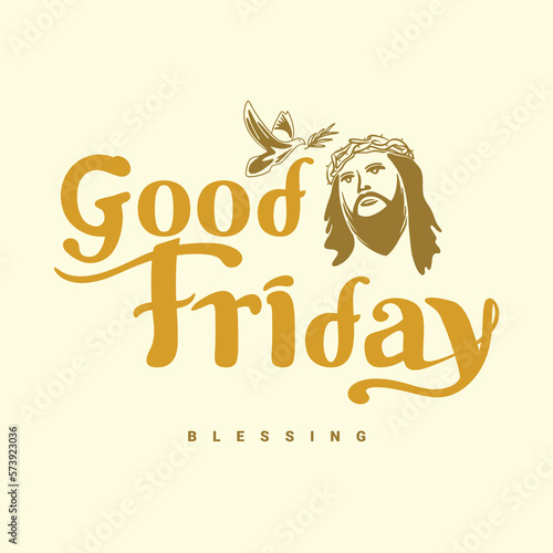vector lettering for good friday greetings