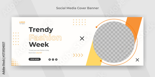 Trendy Fashion Sale Discount social media post facebook cover web banner template