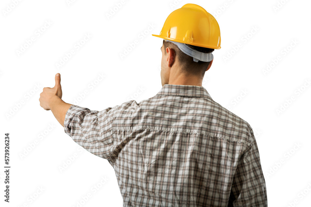 Young handsome construction building worker Young handsome construction building worker