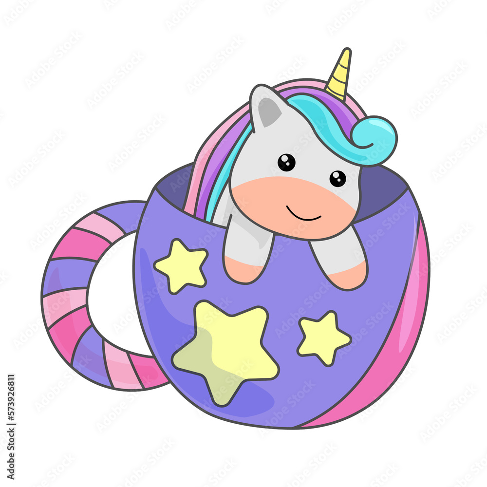 cute unicorn in a cup cute unicorn in a cup