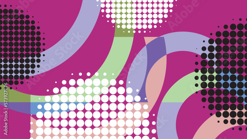 A dinamic vector design, showcasing an abstract universe of geometric shapes and patterns.