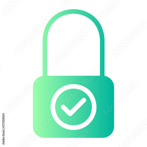 padlock gradient icon
