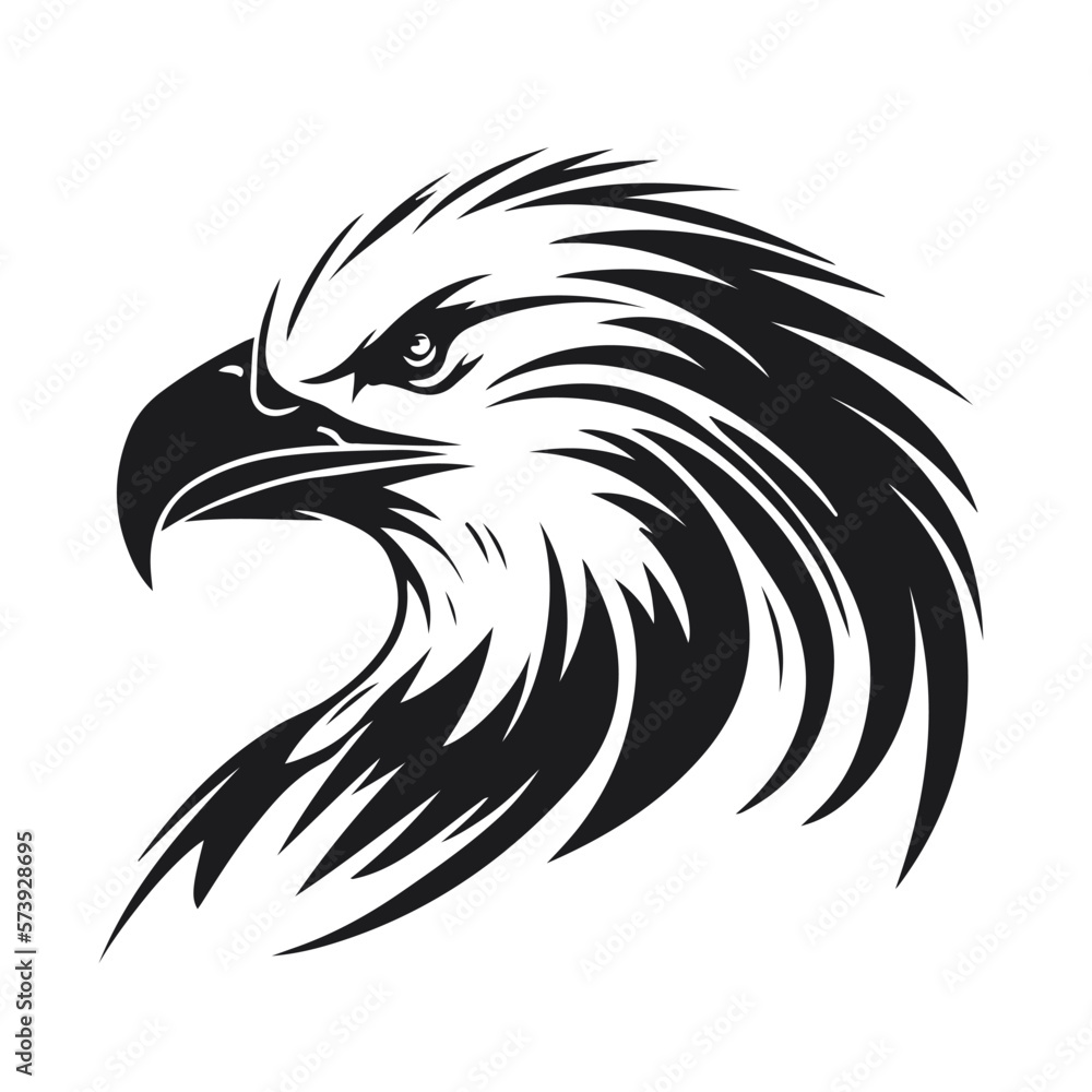 Fototapeta premium Eagle Vector Logo Template. Illustration of eagle. Vector
