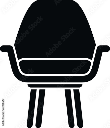 Modern chair icon simple vector. Interior furniture. Relax design