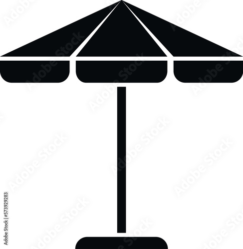 Exterior umbrella icon simple vector. Luxury bar. Holiday travel