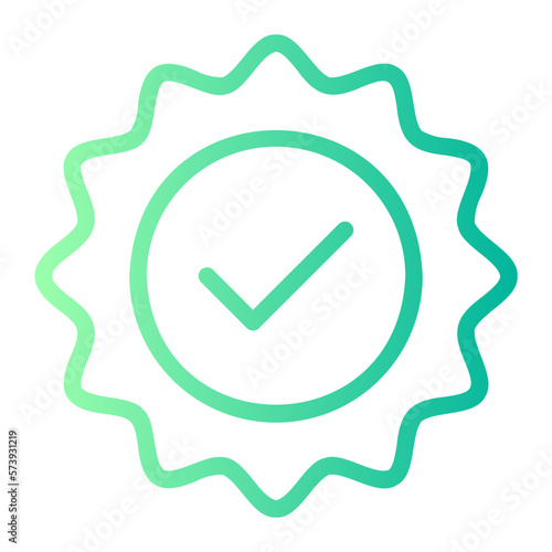stamp gradient icon