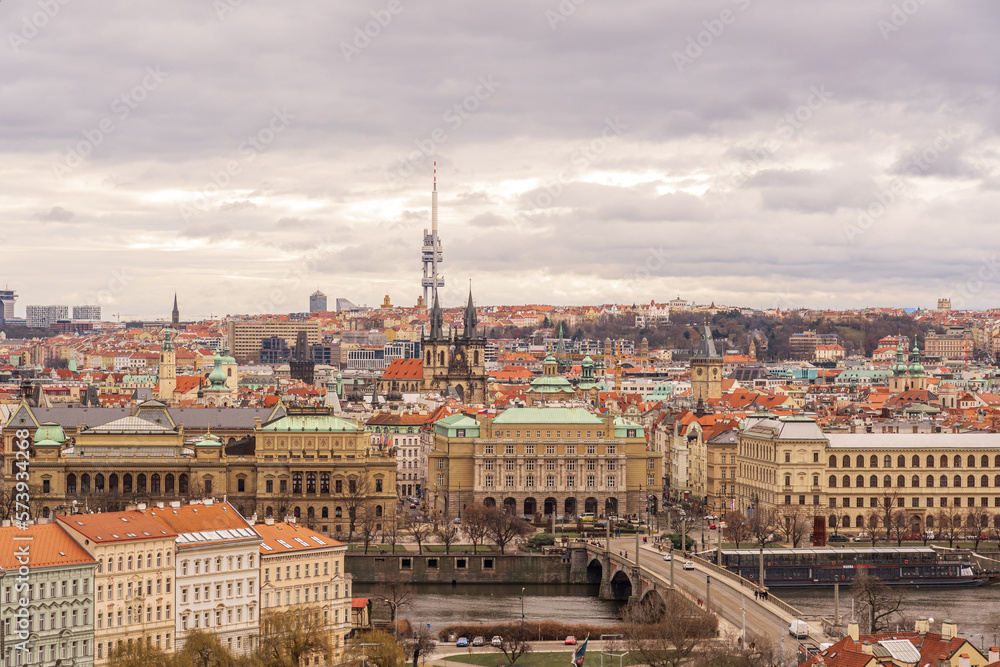 Obraz premium Praga Praha Prague República Checa Karlsbrücke Prag