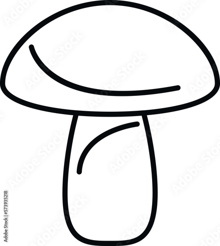 Vitamin D mushroom icon outline vector. Diet nutrition. Vegetables product